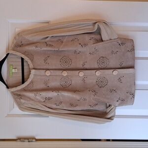 Suede Jacket or Cardigan by Sigrid Olson